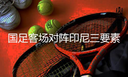 国足客场对阵印尼三要素:强度、韧劲、信心